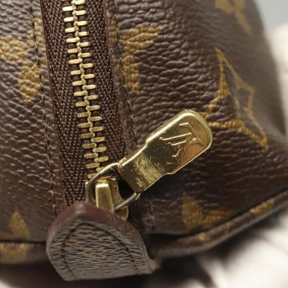 LOUIS VUITTON Monogram Trousse Demi Ronde Cosmetic Pouch M47520 LV Auth BD1958 - Picture 13 of 15